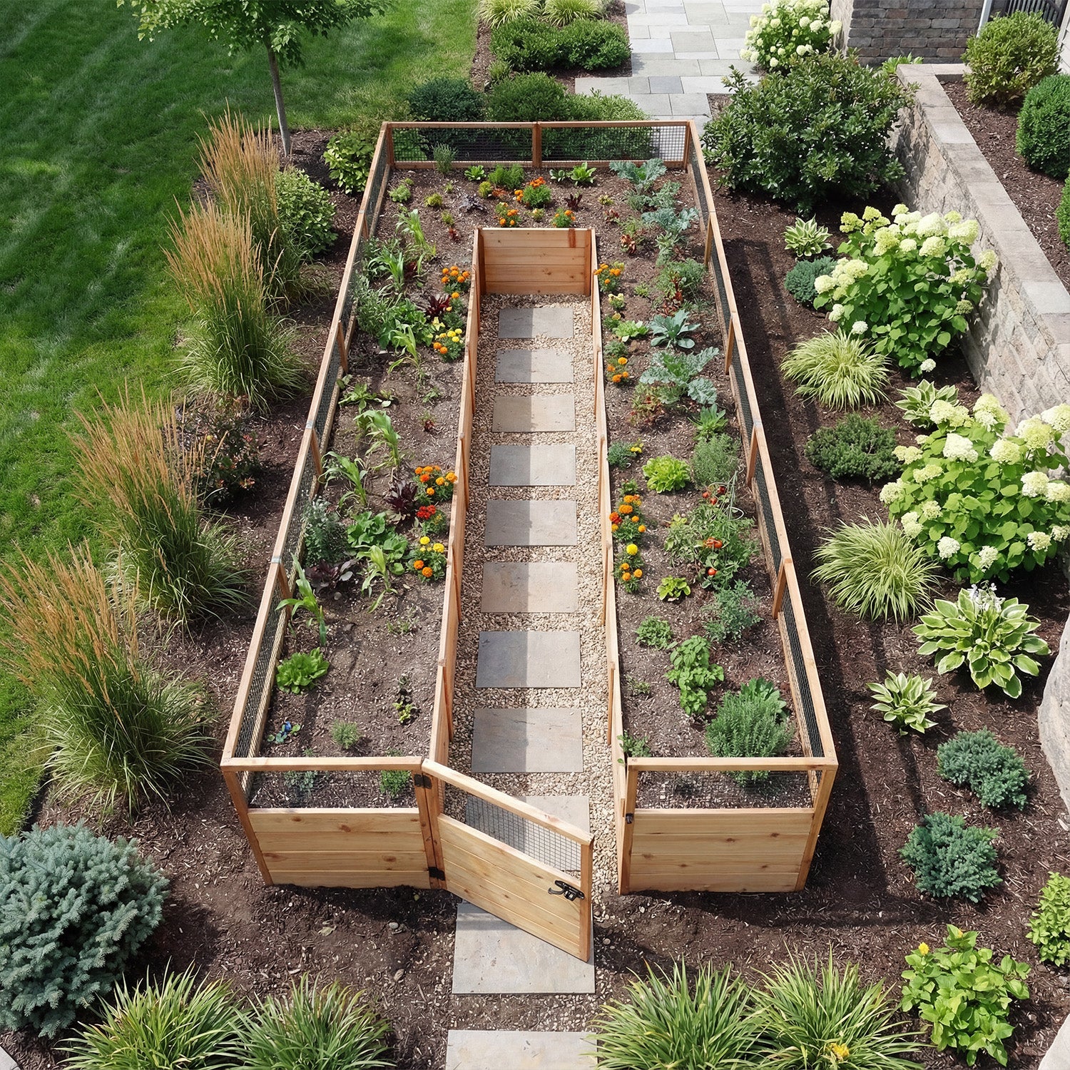 Cedar Complete Raised Garden Bed Kit - 8' x 16'