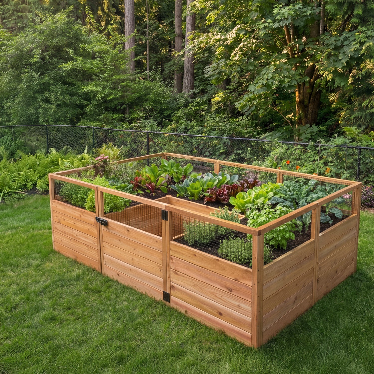Cedar Complete Raised Garden Bed Kit - 8' x 5' x 20