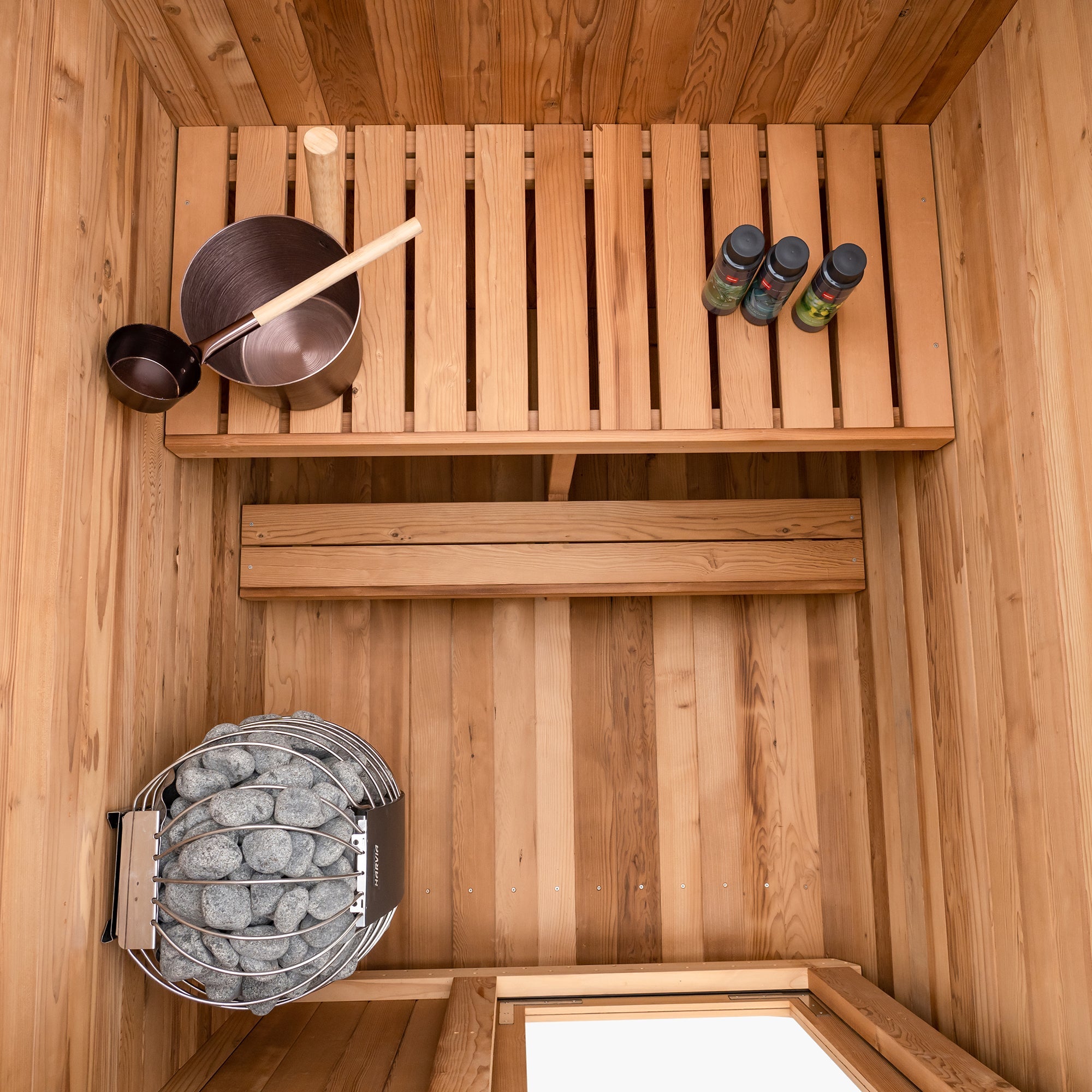 Duo Outdoor Sauna - 2 Person w/ Harvia KIP 8kW Heater