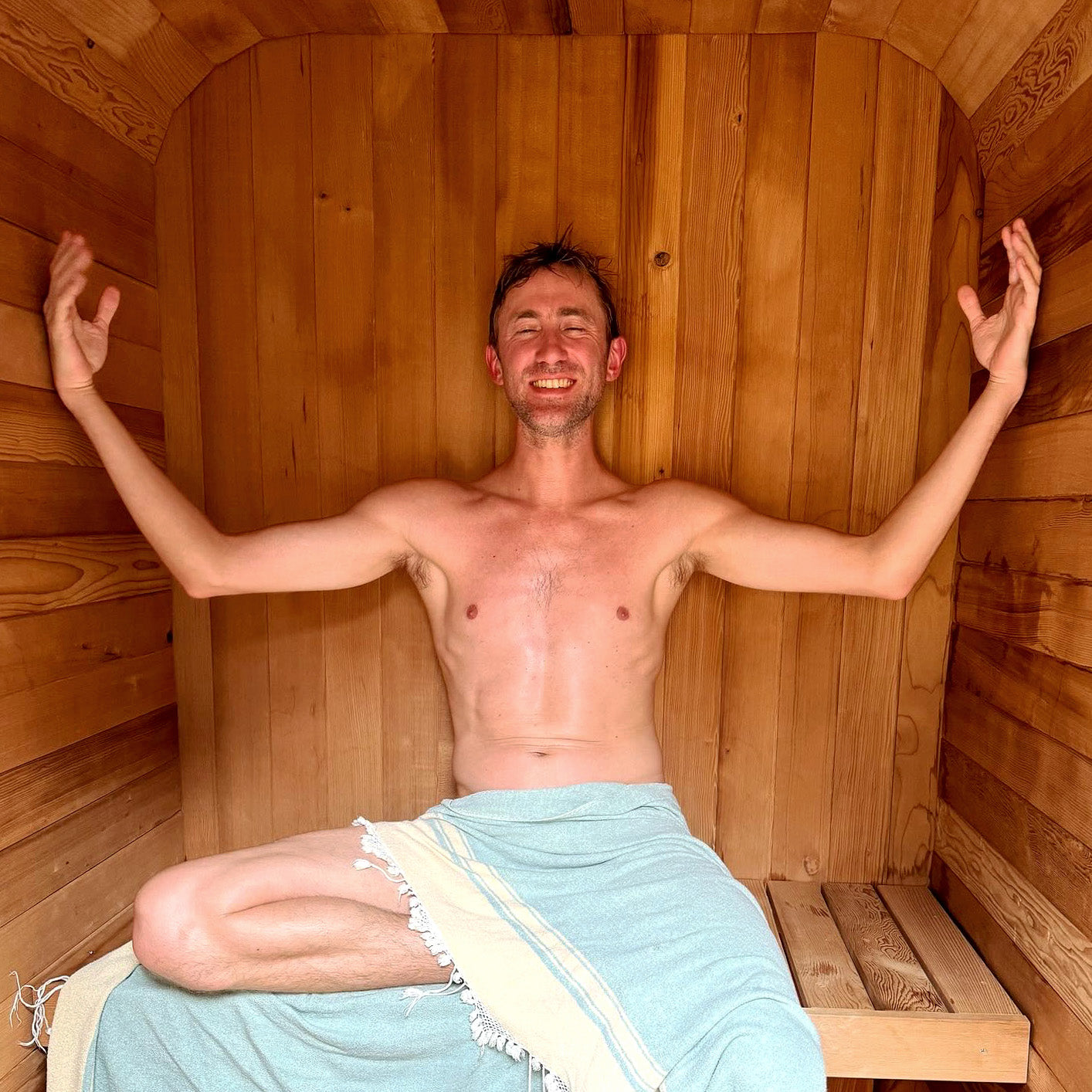 Duo Outdoor Sauna - 2 Person w/ Harvia Spirit Wi-Fi 8kW Heater