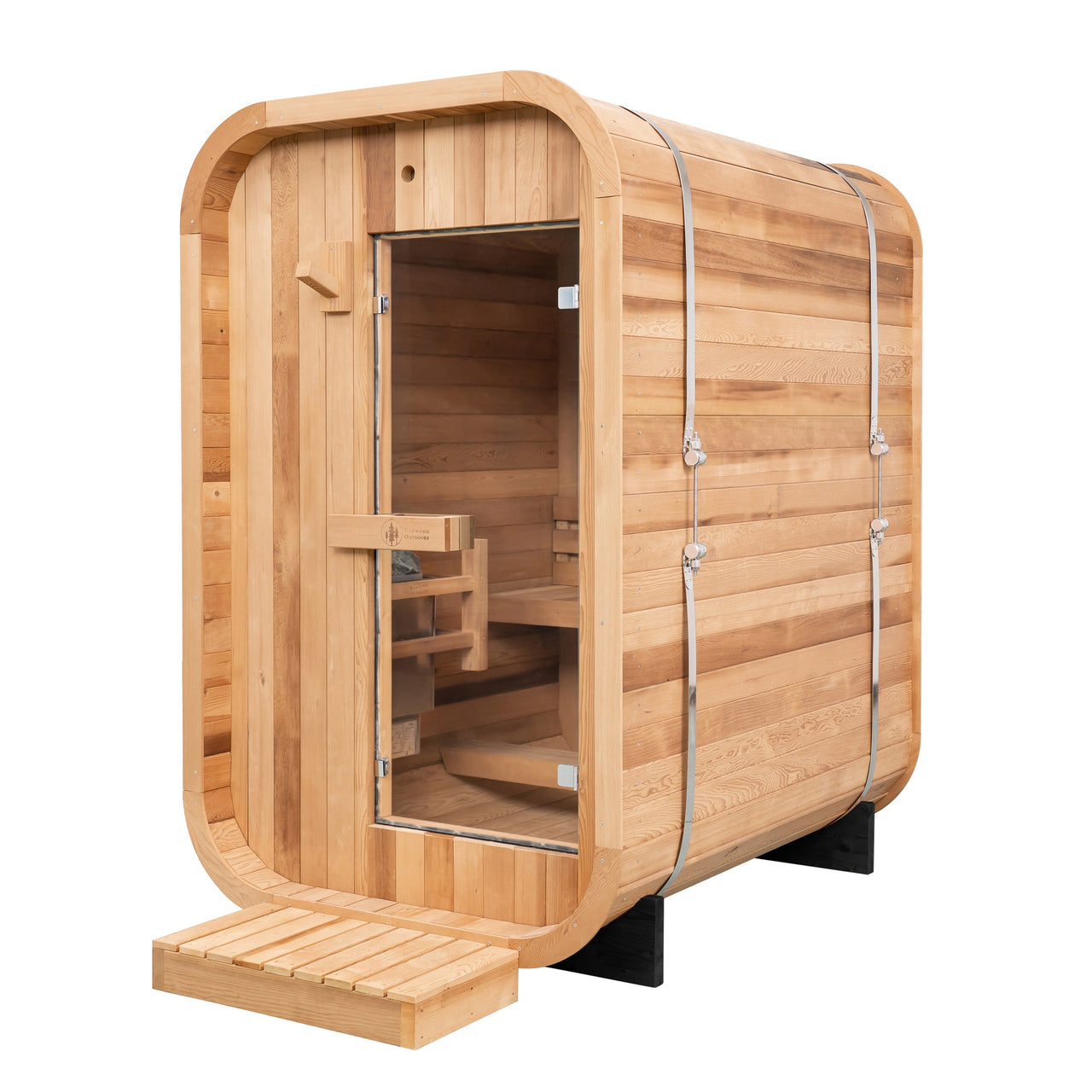 Duo Outdoor Sauna - 2 Person w/ Harvia KIP 8kW Heater