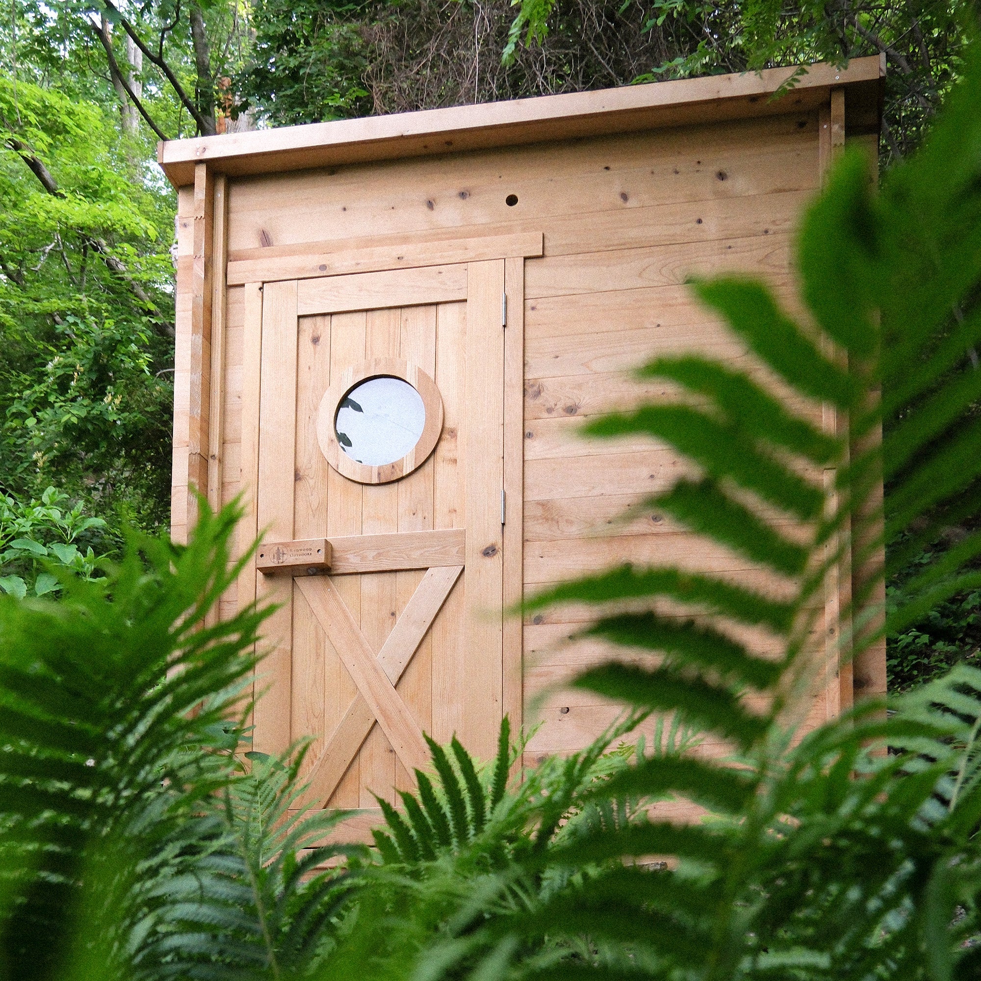 Garden Outdoor Sauna - 8 Person w/ Harvia KIP 8kW Heater