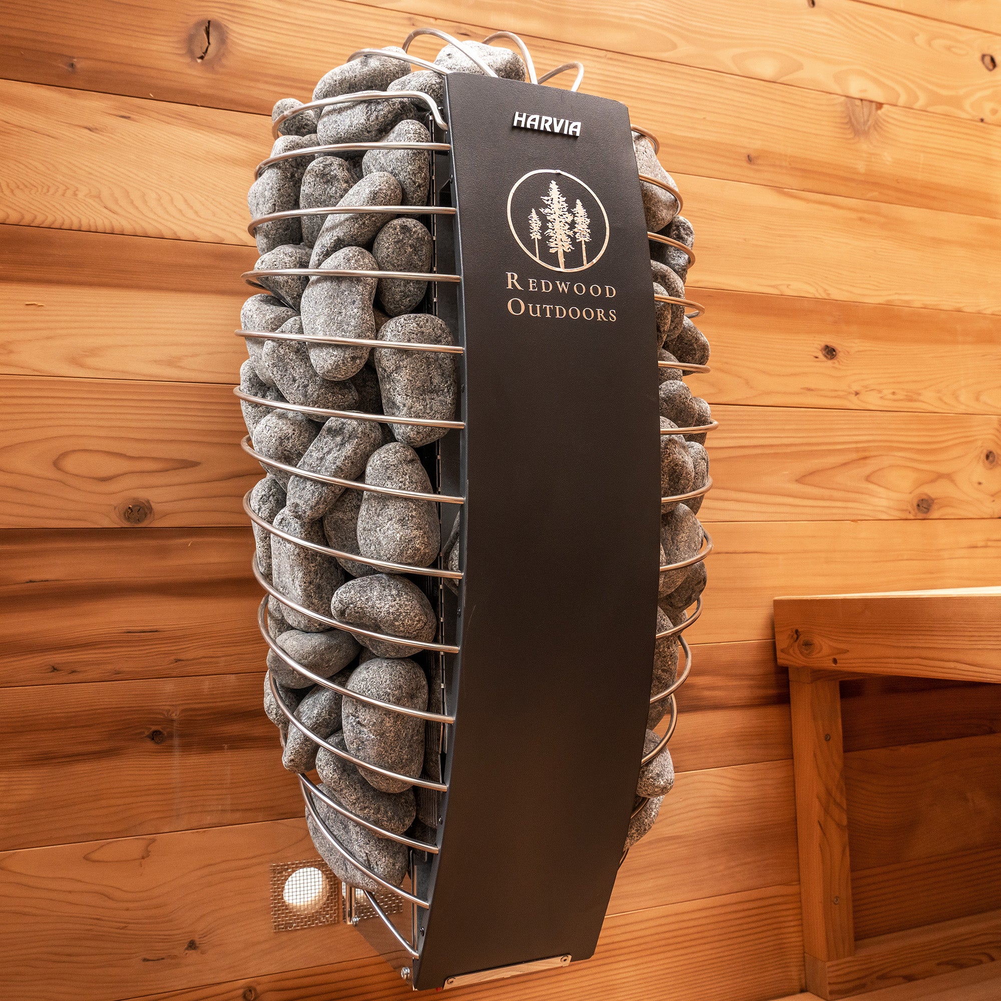 Cabin Outdoor Sauna - 4 Person w/ Harvia Spirit Wi-Fi 8kW Heater