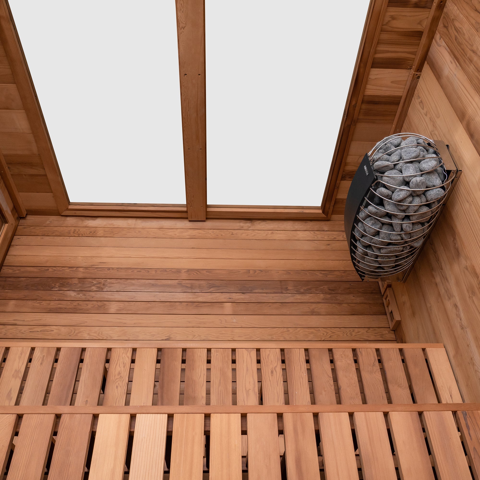 Garden Outdoor Sauna - 8 Person w/ Harvia Spirit Wi-Fi 8kW Heater