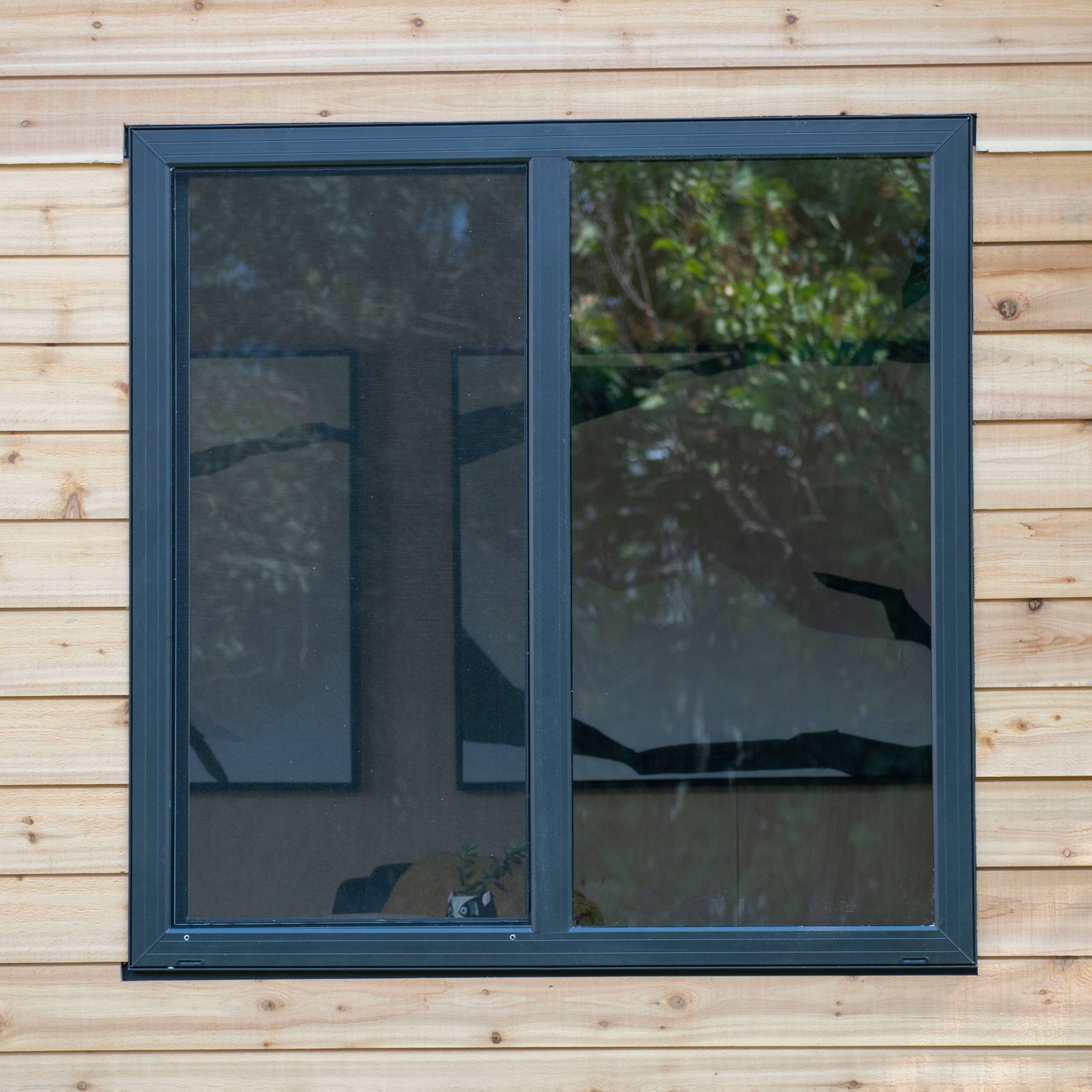12' × 8' Cedar Saltbox Studio – Modern Outdoor Office