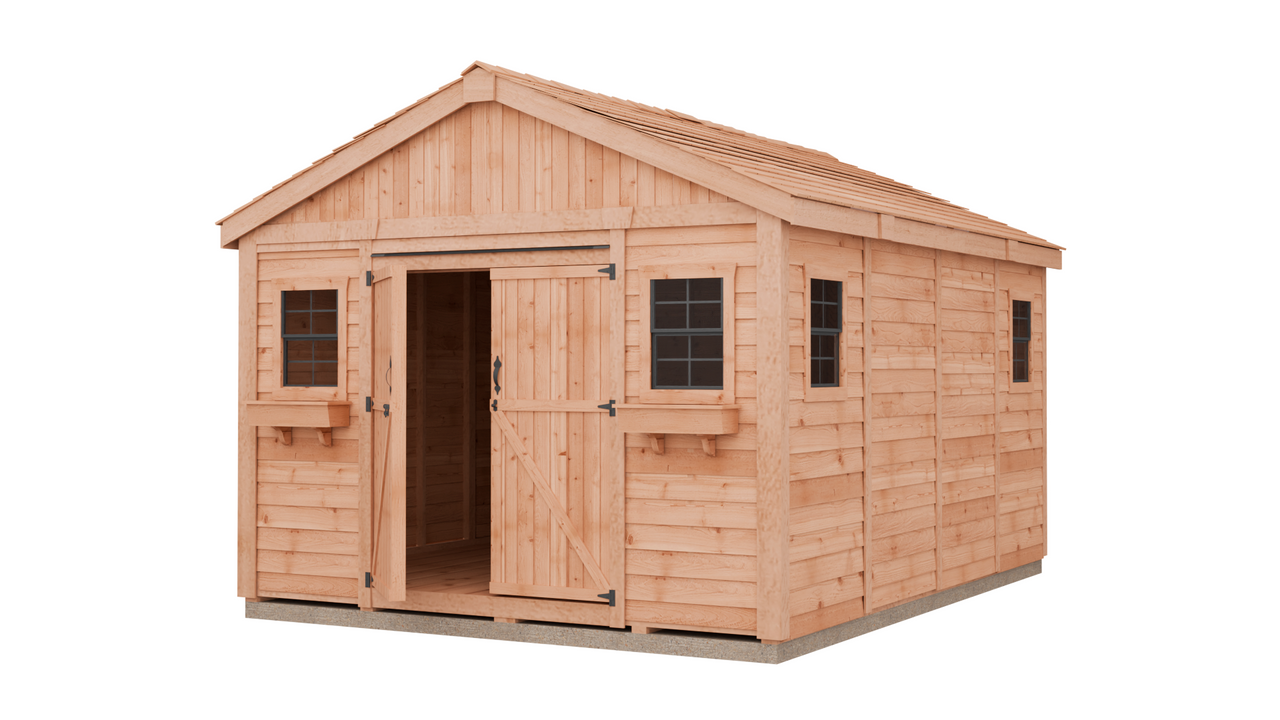12' x 16' Space Master Cedar Storage Shed
