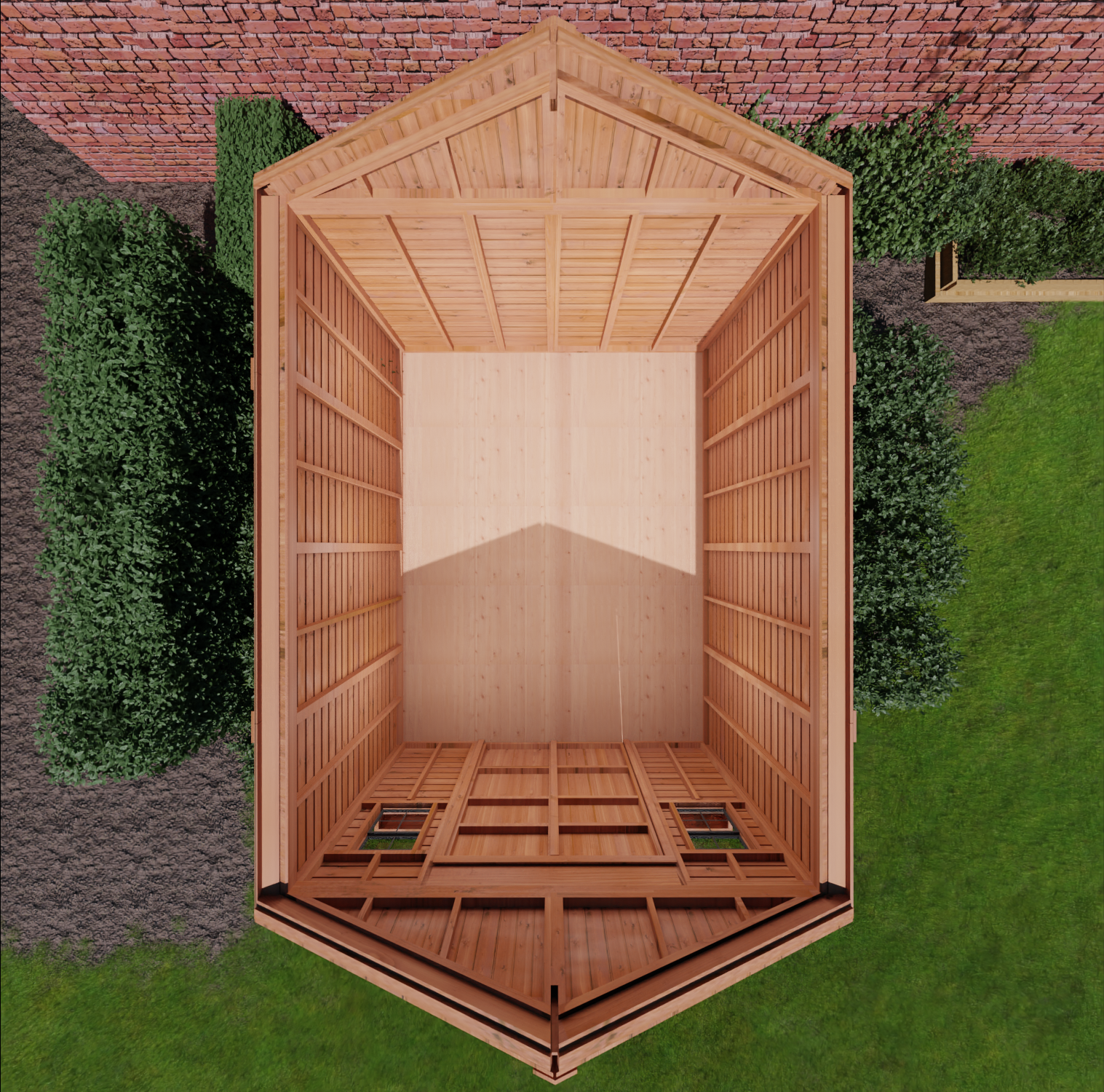 12' x 16' Space Master Cedar Storage Shed