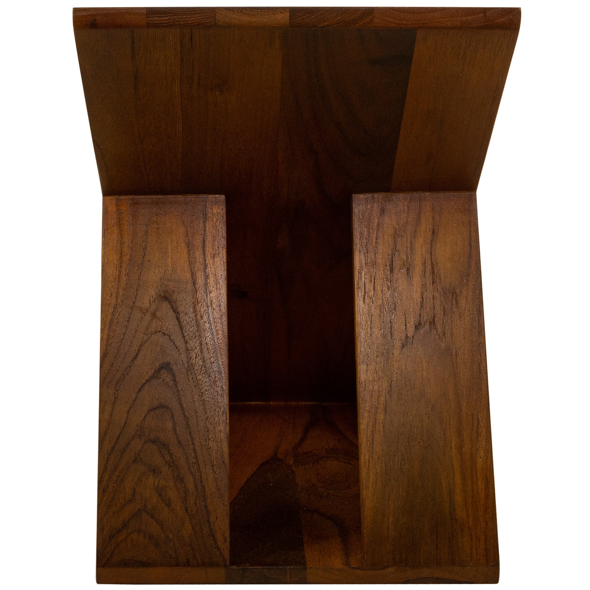 Natural Teak Slatted Stool