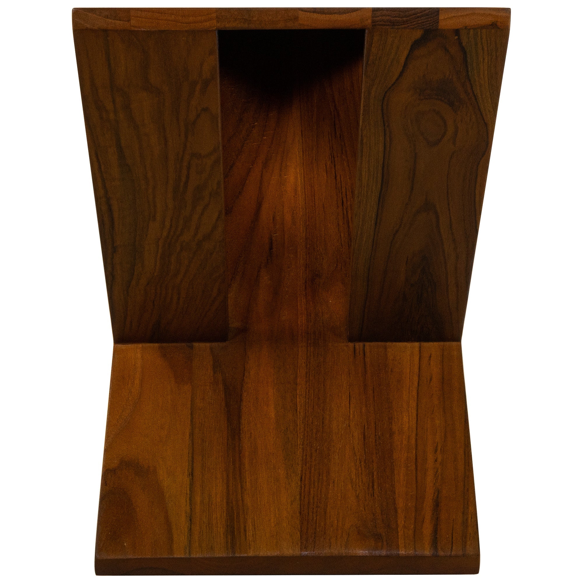 Natural Teak Slatted Stool