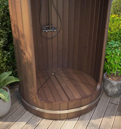 Outdoor Barrel Shower
