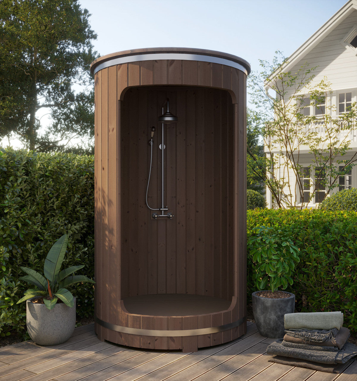 Outdoor Barrel Shower