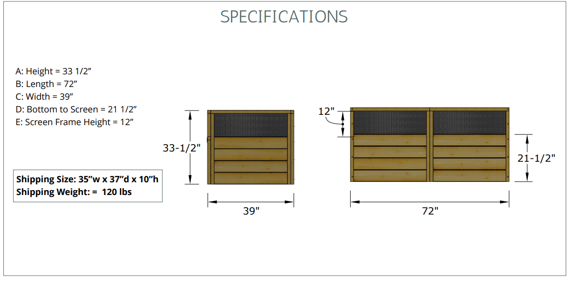 3' x 6' Raised Garden Bed Mini Greenhouse Kit