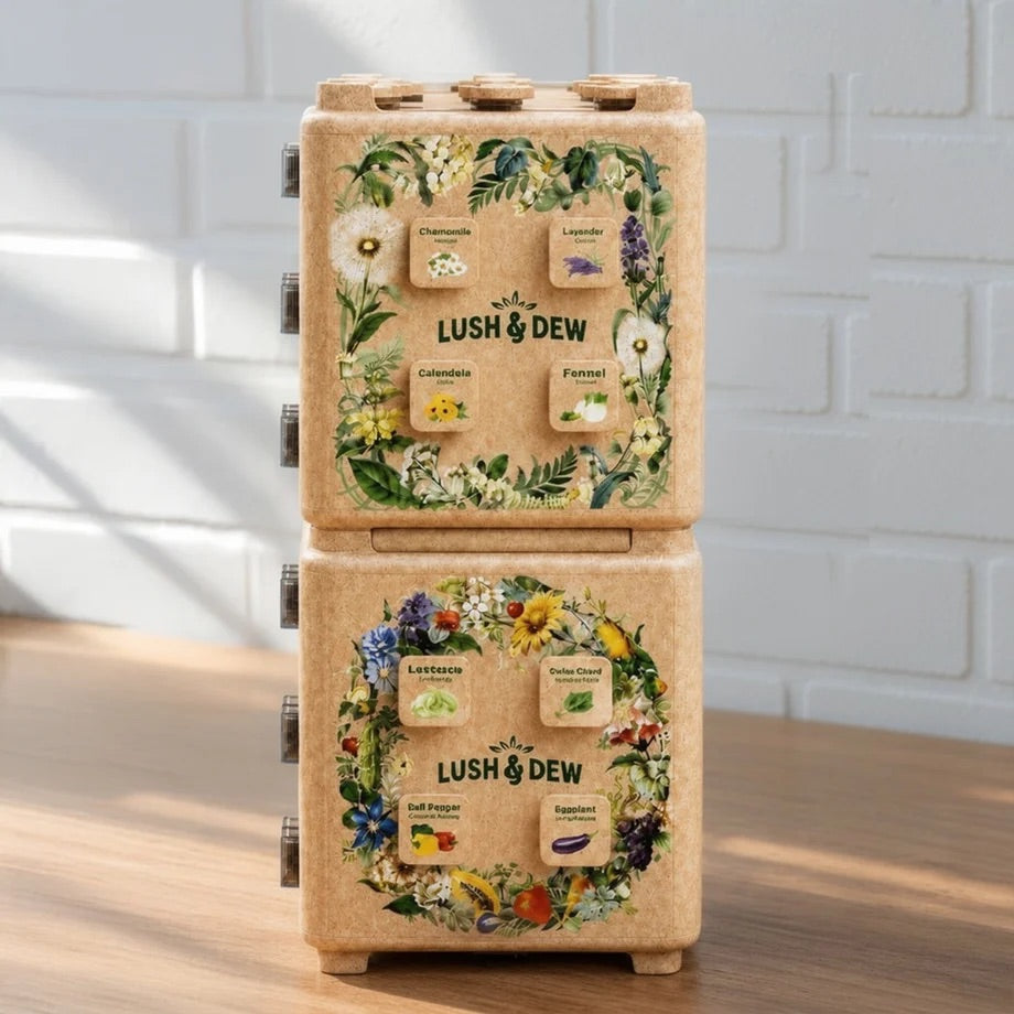 SeedStack™ Starter Seed Kit - 38 Curated Varieties of Vegetable & Herb Seeds