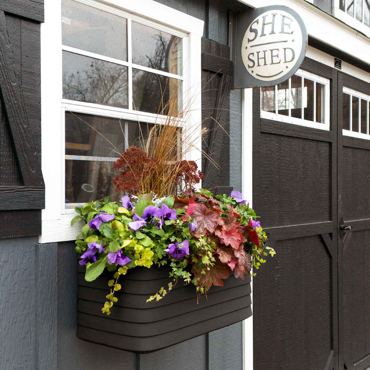 Slat Window Box Brackets - Hidden Wall Mount