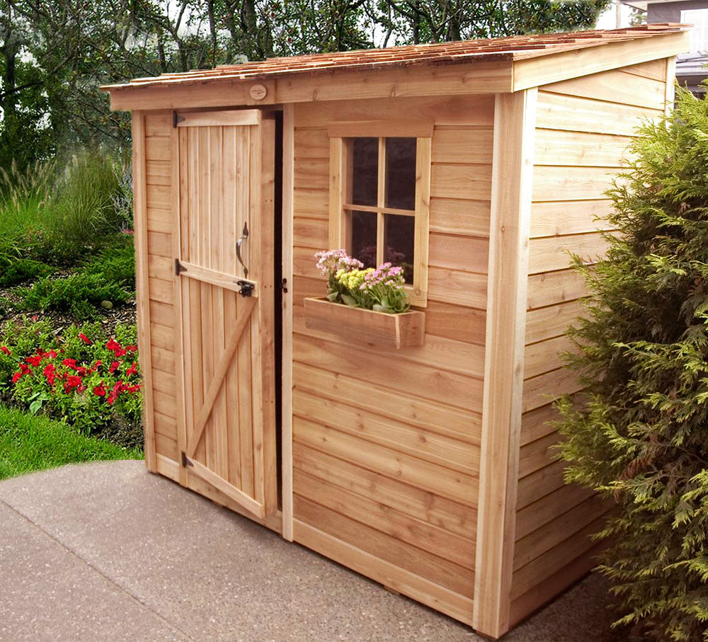 8' x 4' SpaceSaver Storage Shed - Single Door