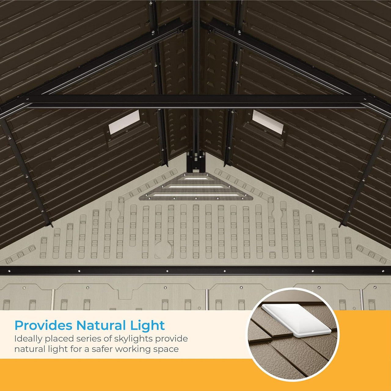 Suncast Tremont Vertical Peak Storage Shed - 8' x 7'