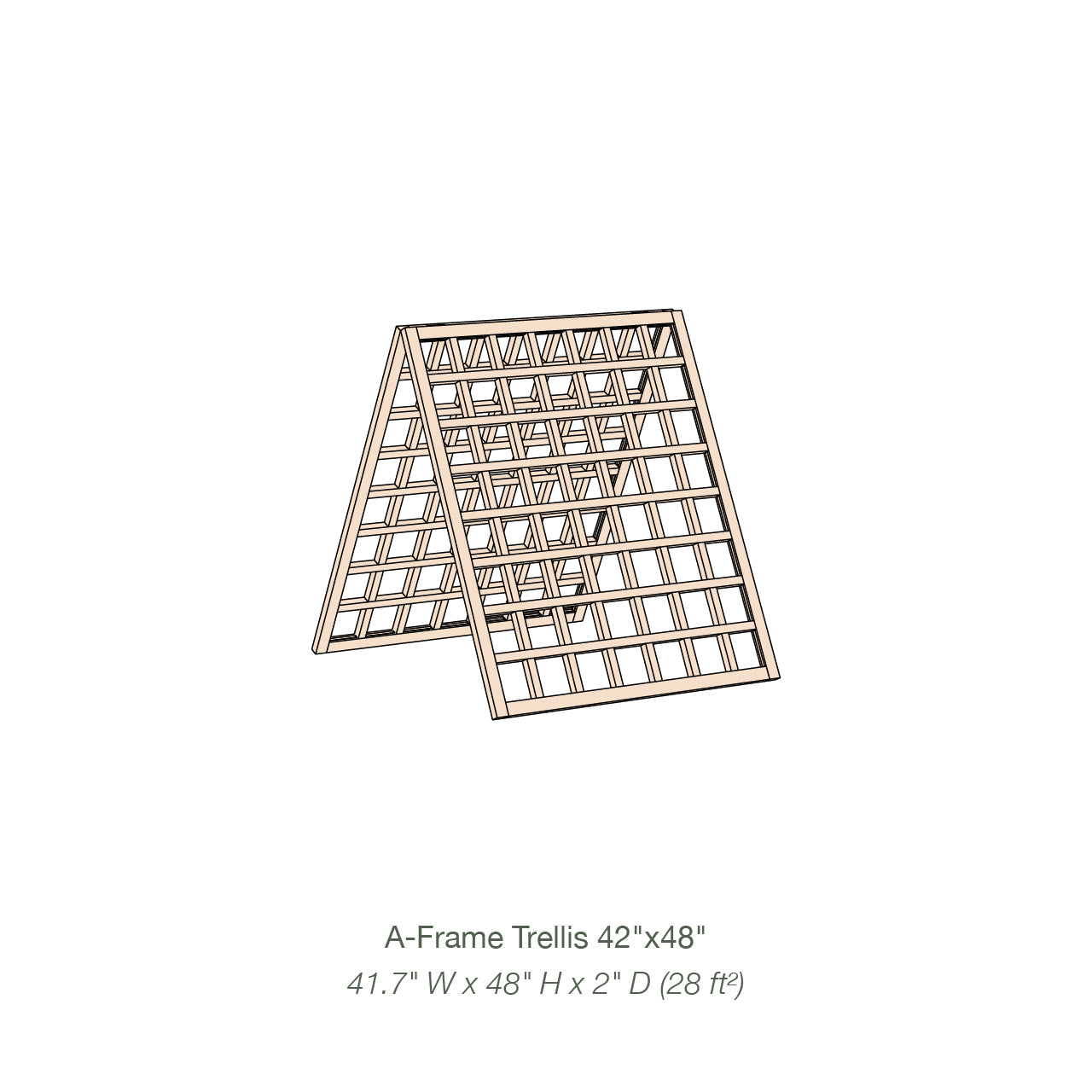 Natural Cedar A-Frame Trellises