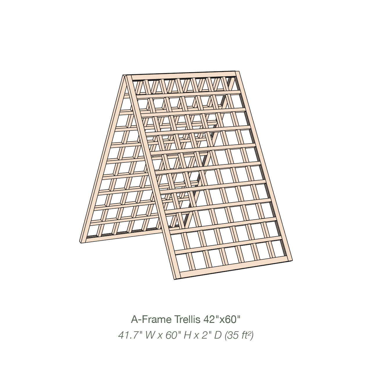 Natural Cedar A-Frame Trellises