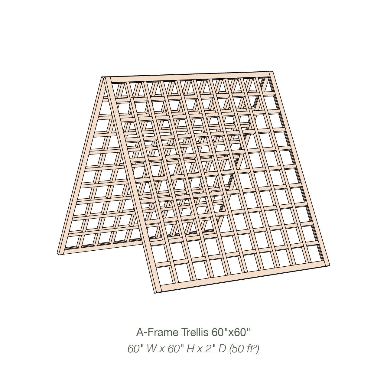 Natural Cedar A-Frame Trellises