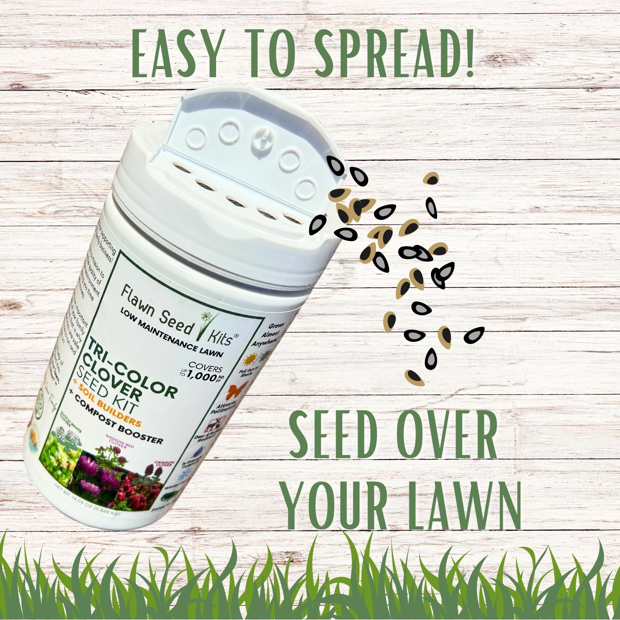 Tri-Color Flowering Clover Seed Kit
