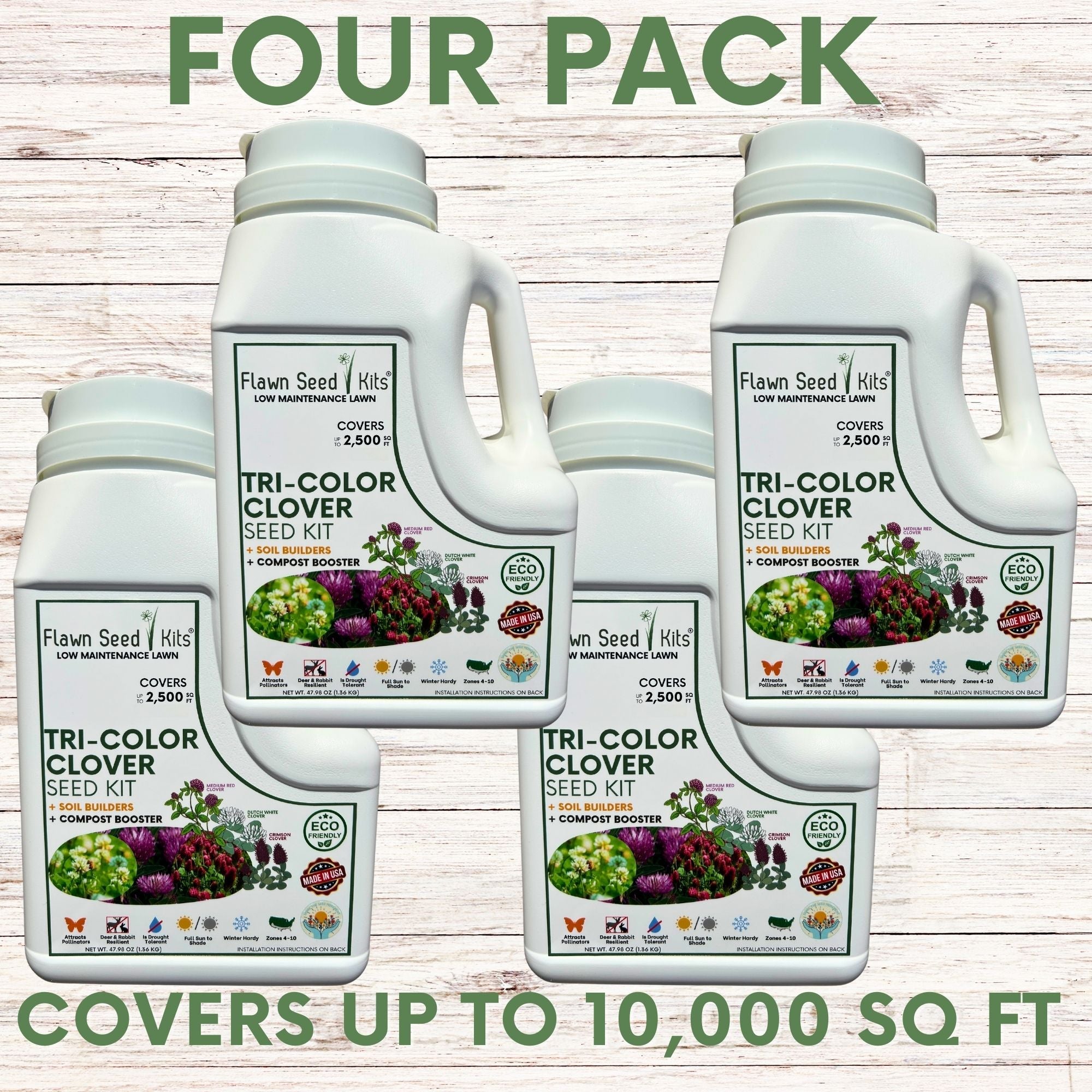 Tri-Color Flowering Clover Seed Kit