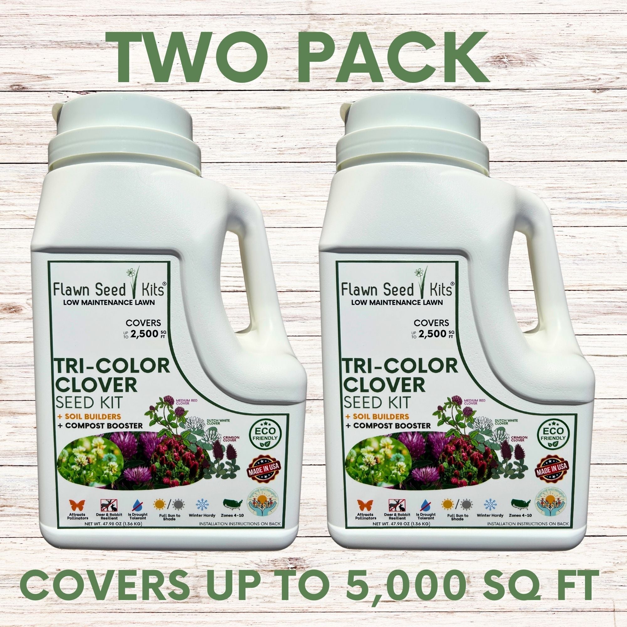 Tri-Color Flowering Clover Seed Kit