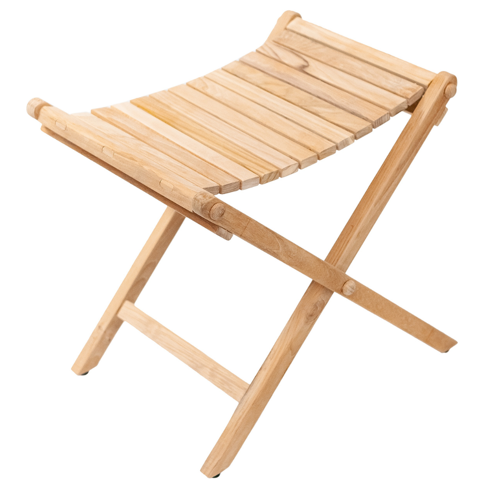 Natural Teak Sierra Outdoor Folding String Seat