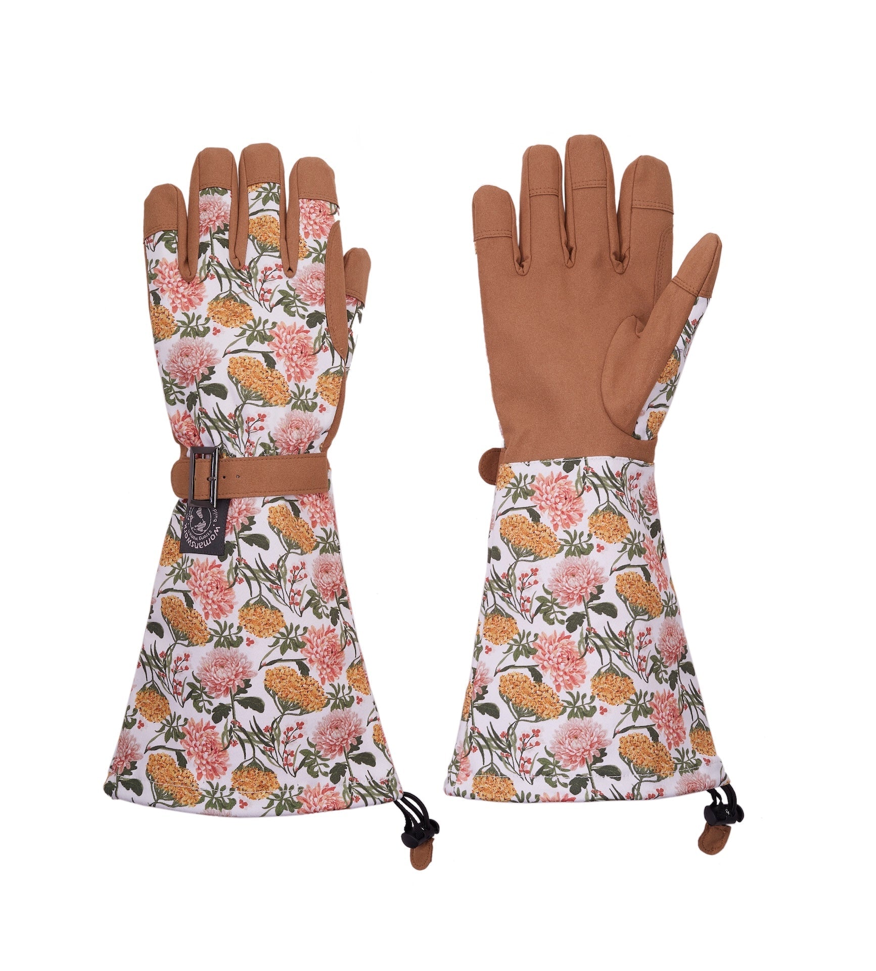 Botanical Print Gardening Arm Saver Gloves