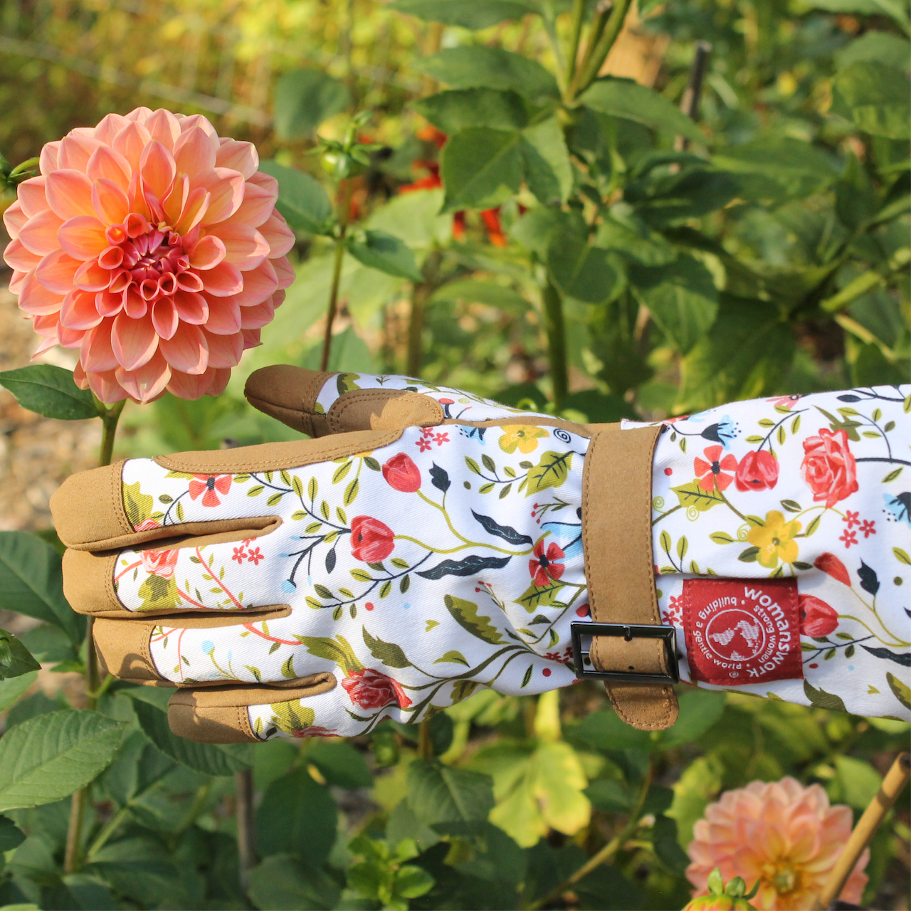 Botanical Print Gardening Arm Saver Gloves