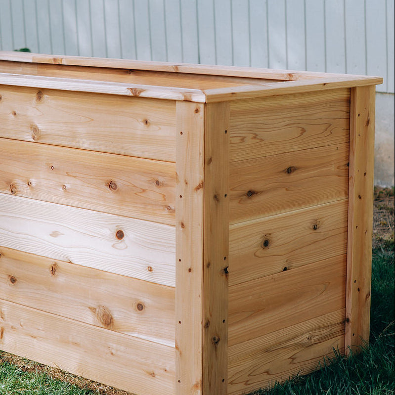 Wooden garden bed