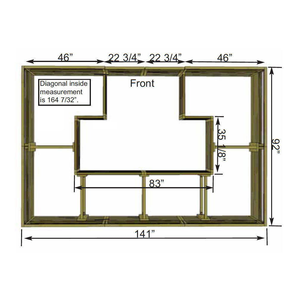 12' x 8' Garden Kit - Top View