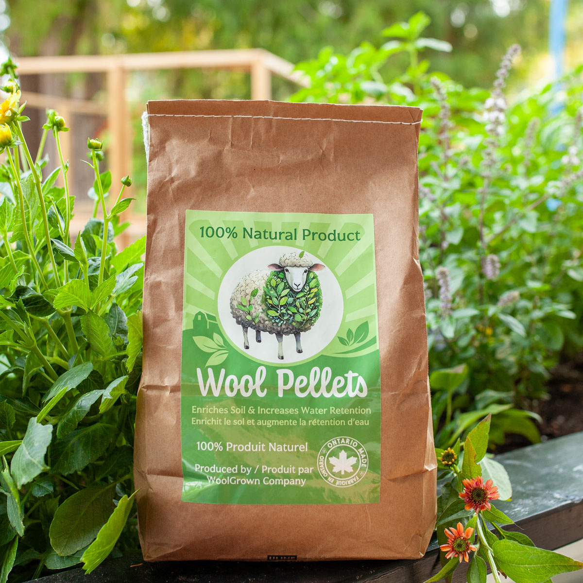 Organic Wool Garden Pellets - Natural Mulch & Slow Release Fertilizer