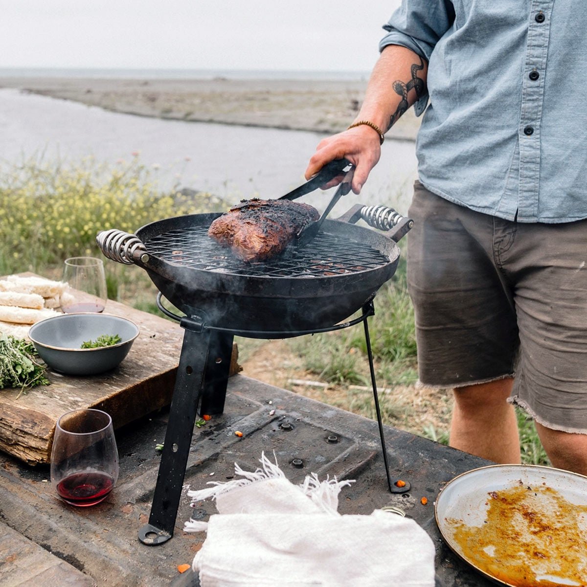 All-in-One Cast Iron Grill - 4 Quart option3