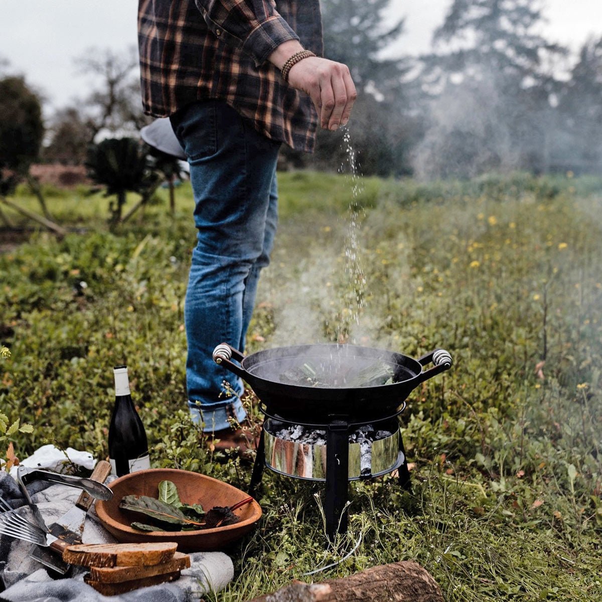 All-in-One Cast Iron Grill - 4 Quart
