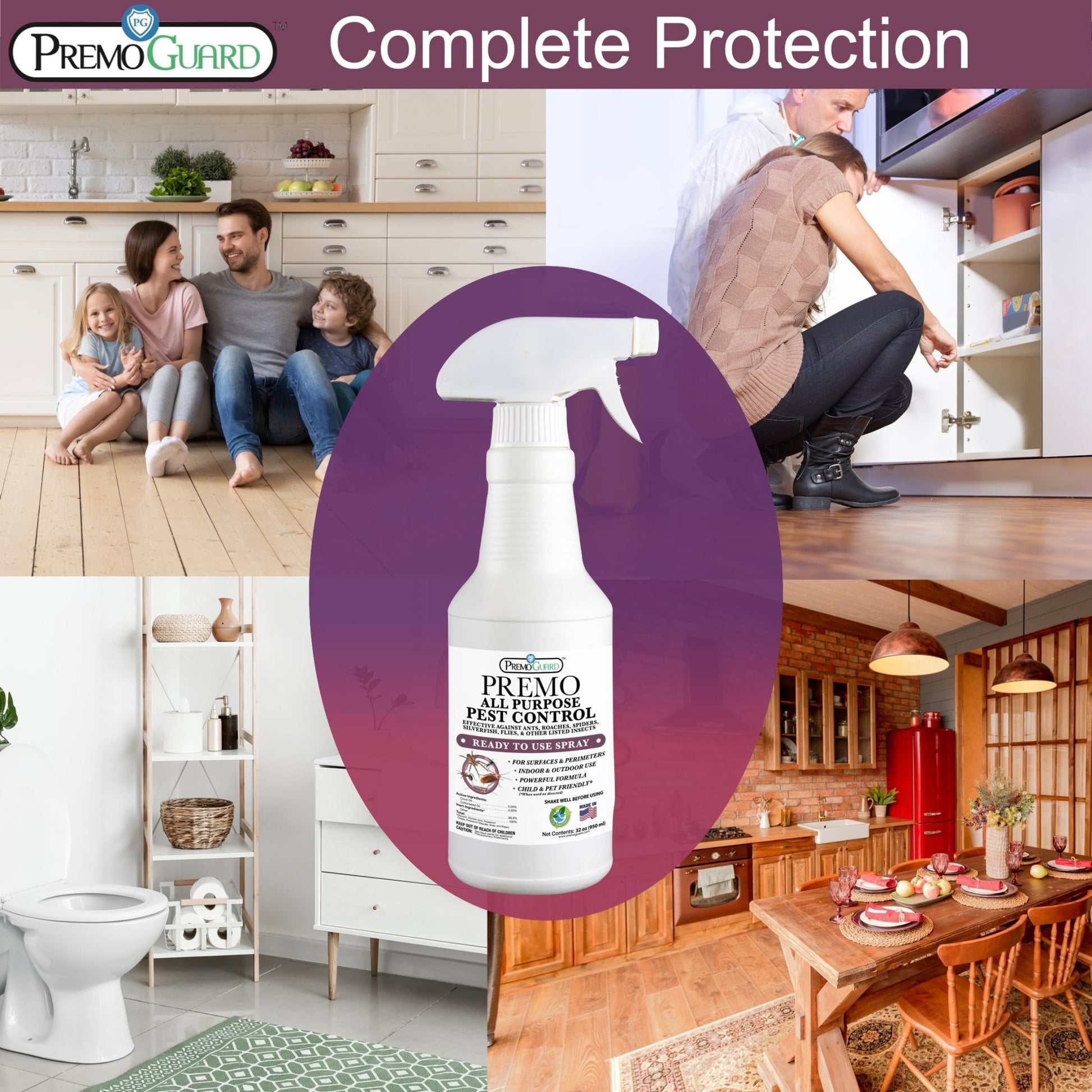 All Purpose Indoor Pest Control Spray - 32 oz