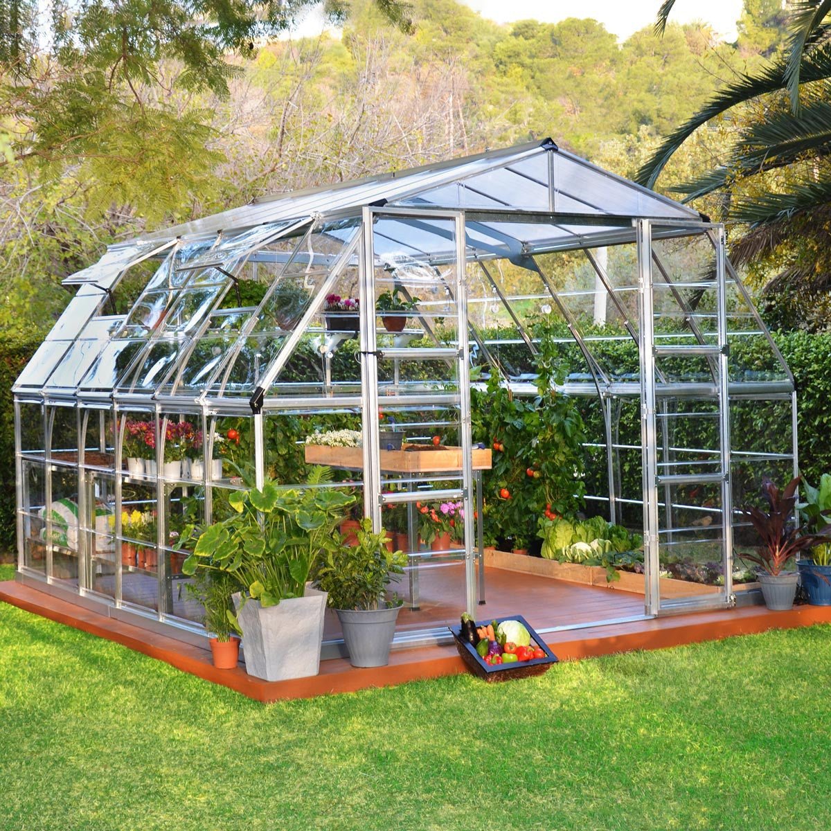 Americana 12' x 12' Greenhouse option3