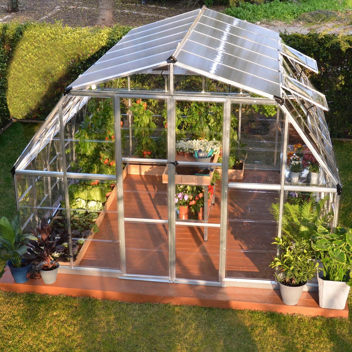 Americana 12' x 12' Greenhouse option3