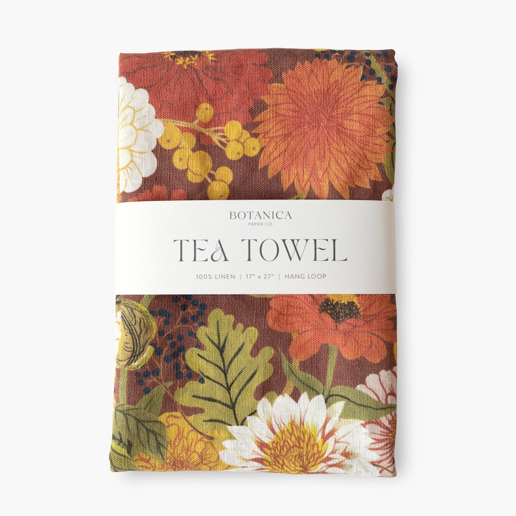Autumn Tea Towel - 100% Linen Dishcloth option3