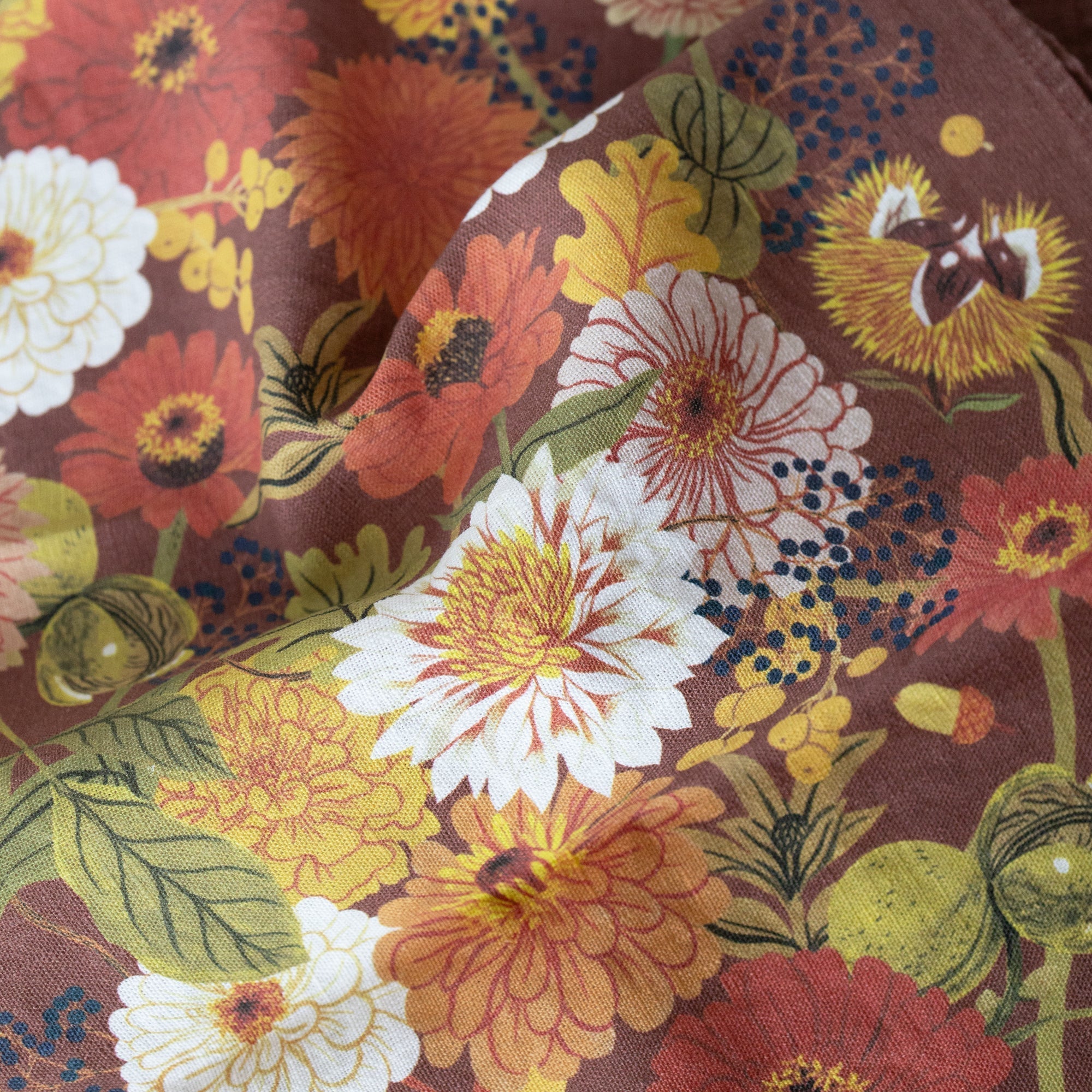 Autumn Tea Towel - 100% Linen Dishcloth option3