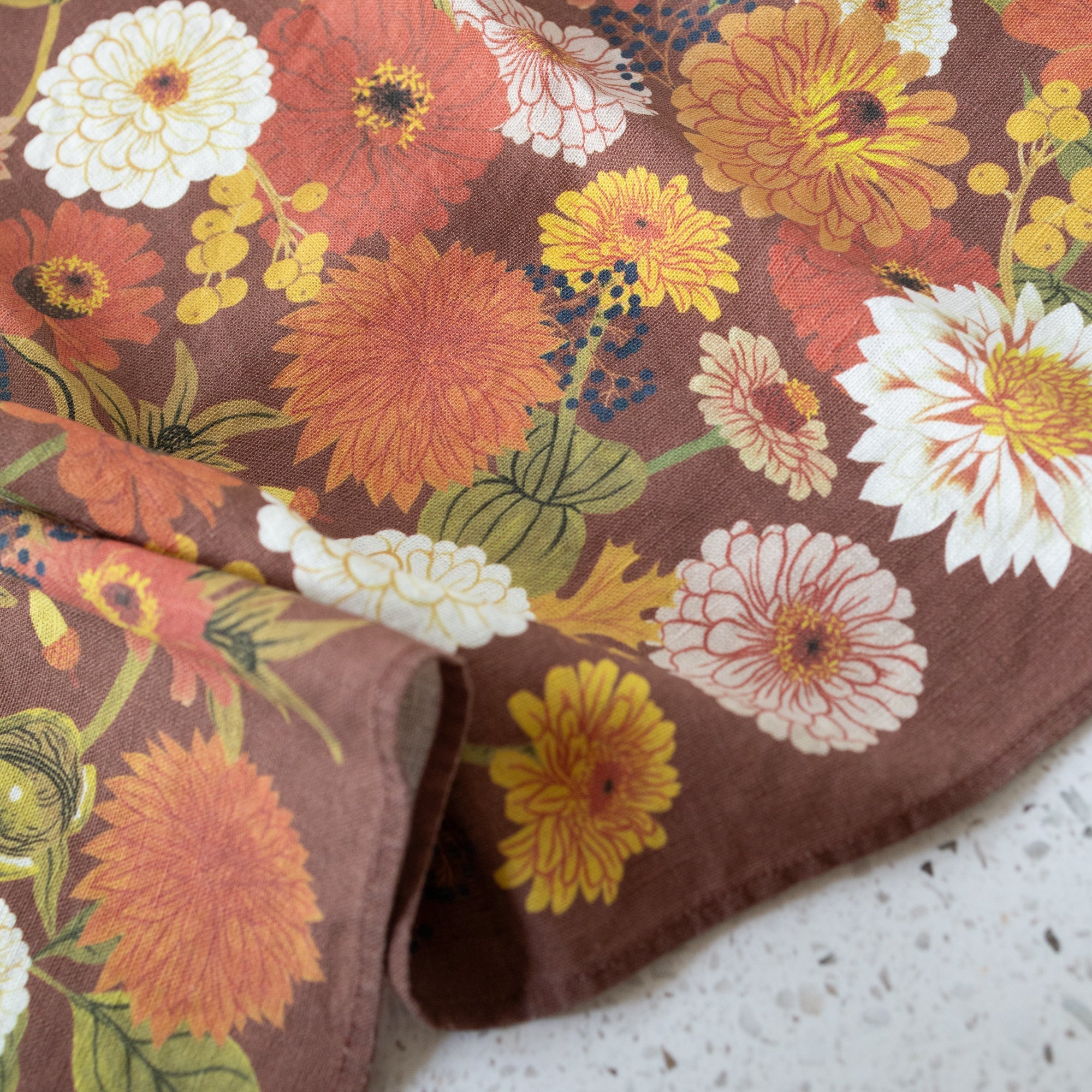 Autumn Tea Towel - 100% Linen Dishcloth option3