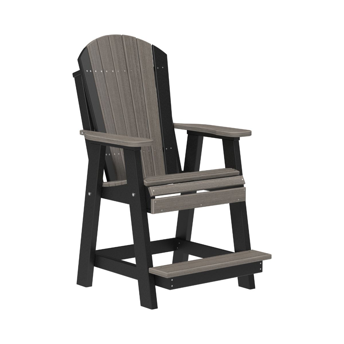 Balcony & Patio Adirondack Chair coastal-gray-black option3