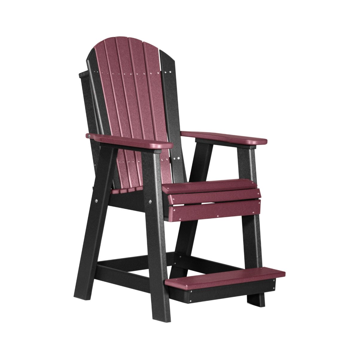 Balcony & Patio Adirondack Chair cherrywood-black option3