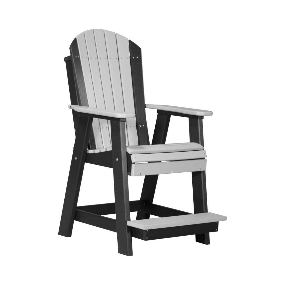 Balcony & Patio Adirondack Chair dove-gray-black option3