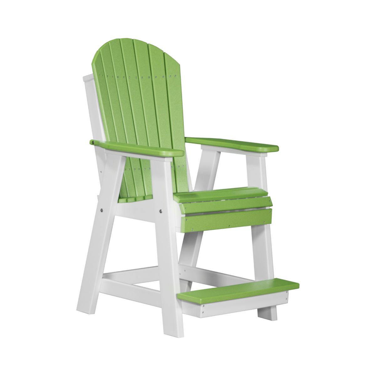 Balcony & Patio Adirondack Chair lime-green-white option3