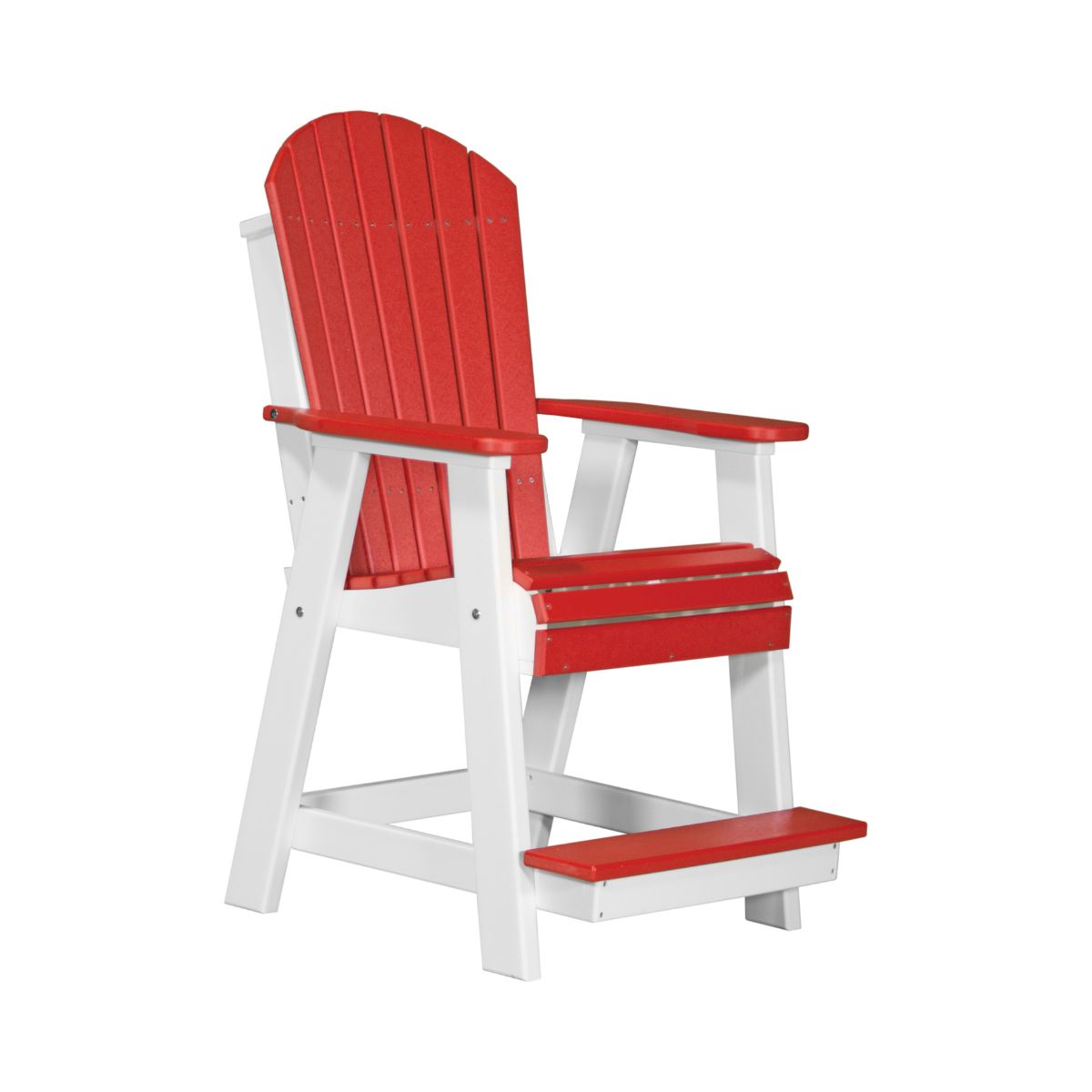 Balcony & Patio Adirondack Chair red-white option3