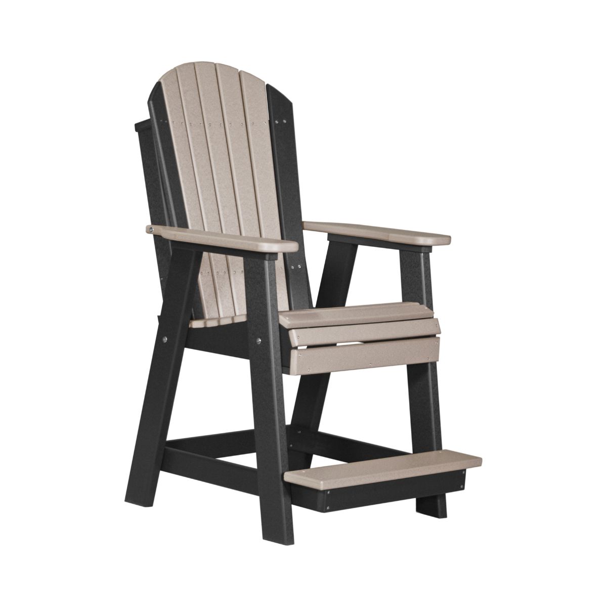 Balcony & Patio Adirondack Chair weatherwood-black option3