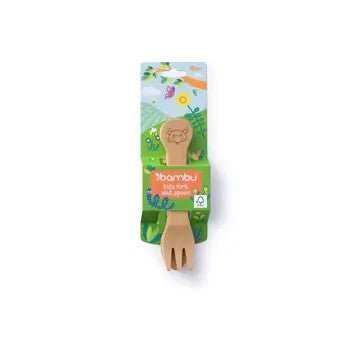 Bamboo Baby Fork and Spoon Set option3