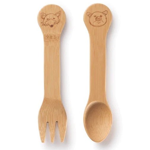 Bamboo Baby Fork and Spoon Set option3