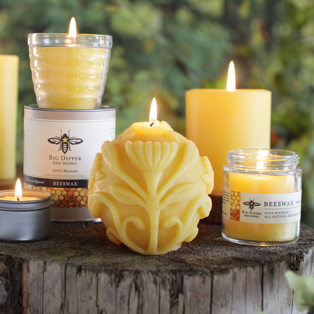 Beeswax Sphere Candles Deco