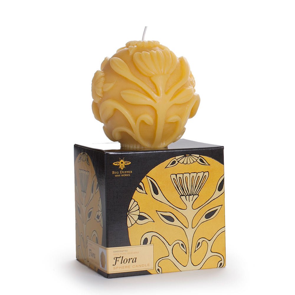 Beeswax Sphere Candles Flora
